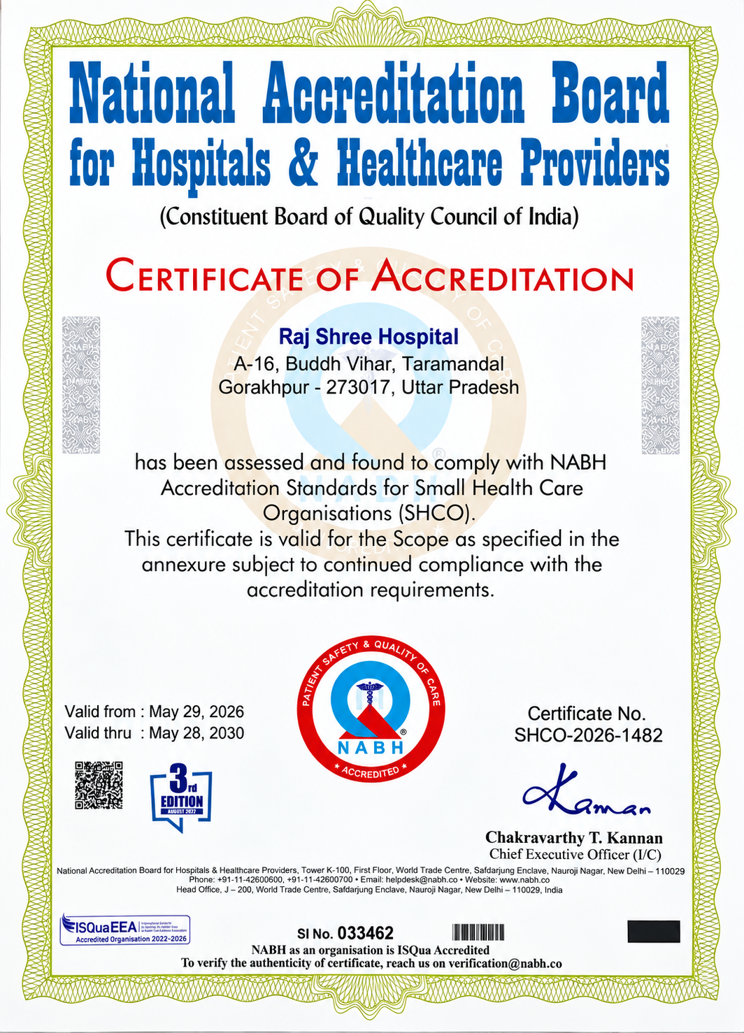 NABH Certificate